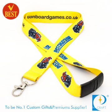 2015 OEM Custom Branded Full Color Sublimation Printed Lanyards at Factory Price